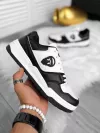 Adidasi barbati casual KRL, albi cu negru H99